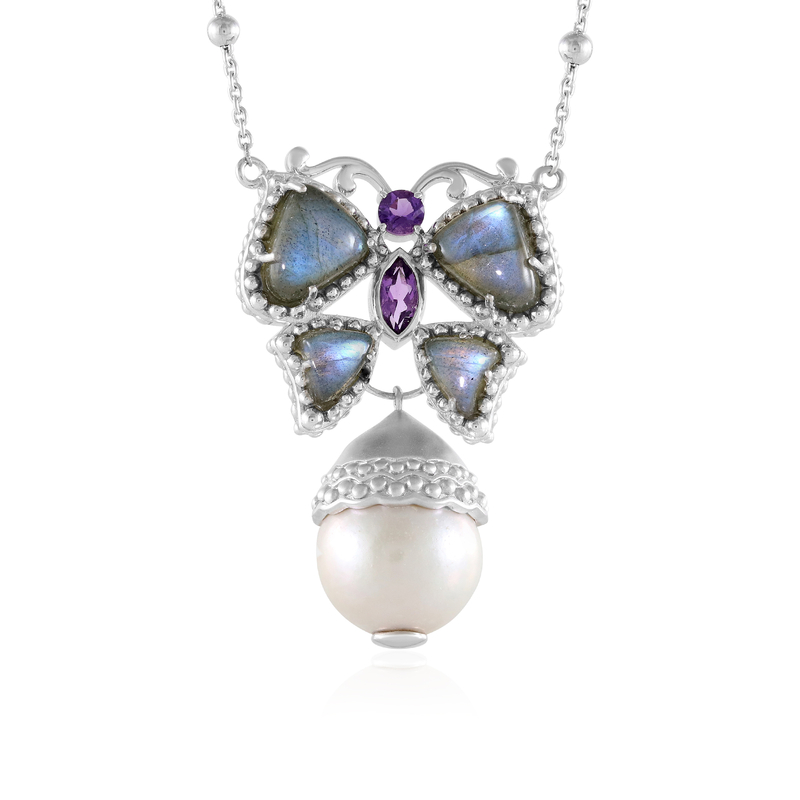 Edelstein-Silbercollier (Dallas Prince Designs)