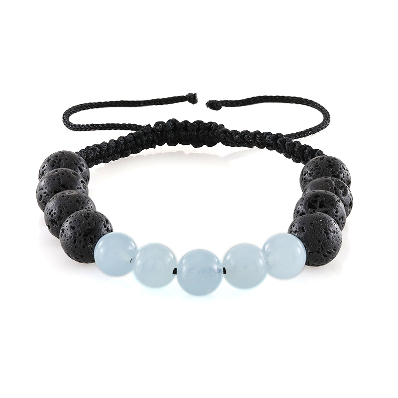Schwarze Lava-Armband