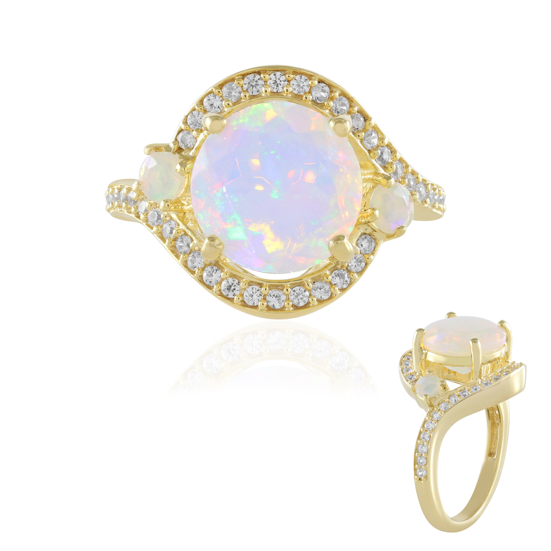 Welo-Opal-Silberring