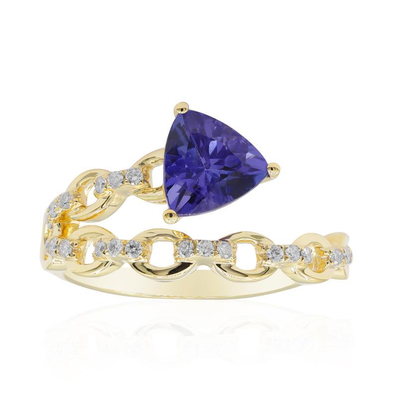 AAA-Tansanit-Goldring (CIRARI)