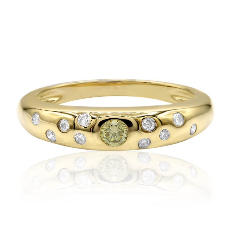 Gelber VS1 Brillant-Goldring (Annette)