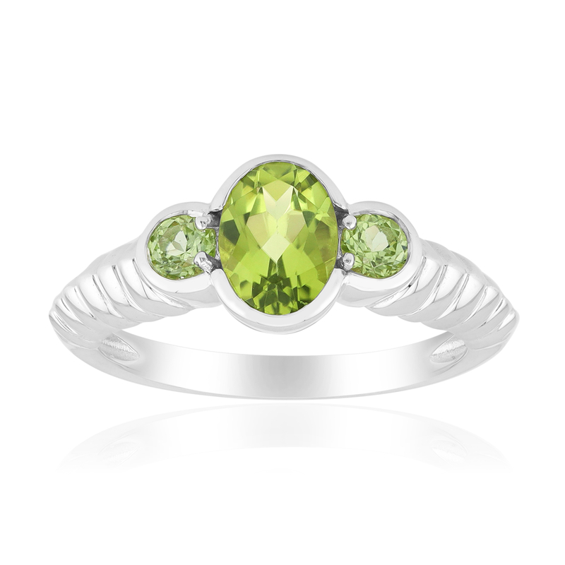 Jilin-Peridot-Silberring (Pallanova)