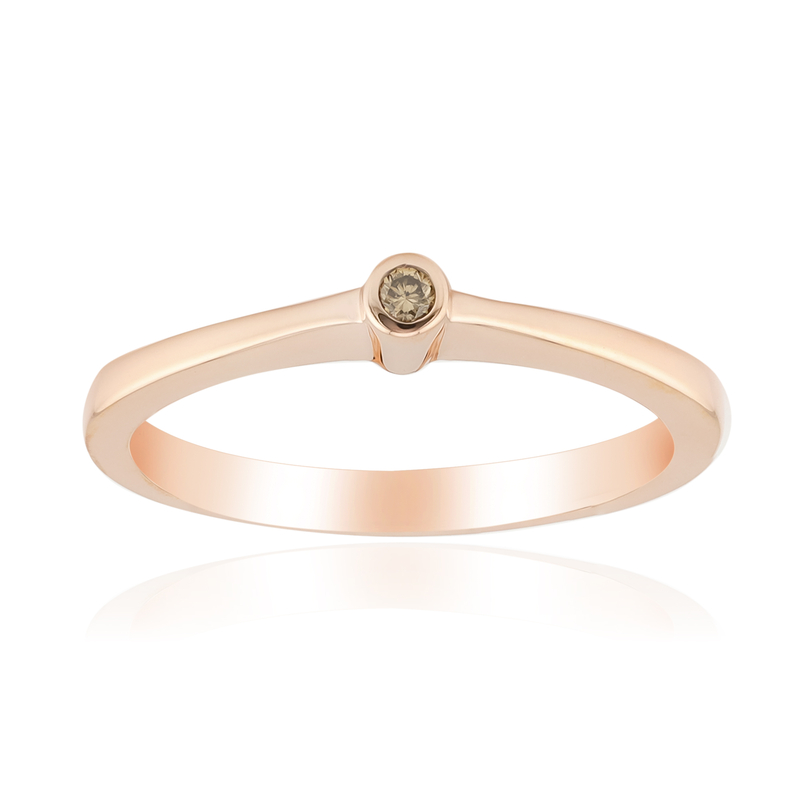 SI1 Argyle-Rose de France-Brillant-Silberring (Annette)