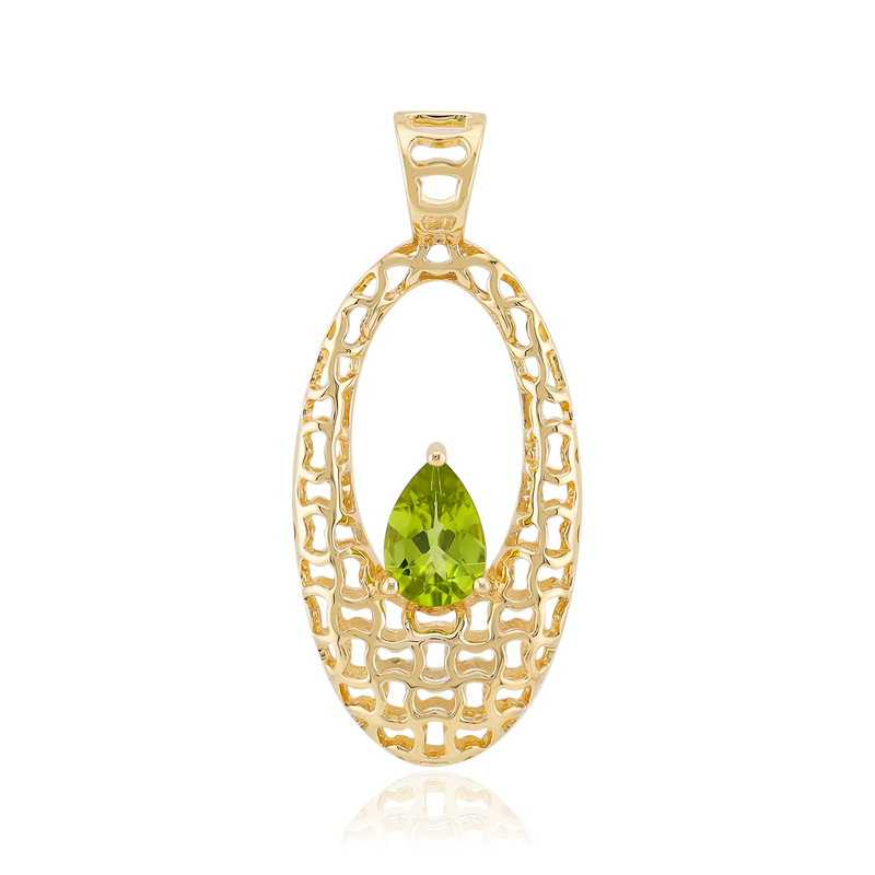 Peridot-Goldanhänger (Ornaments by de Melo)