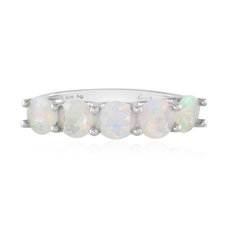 Welo-Opal-Silberring (de Melo)