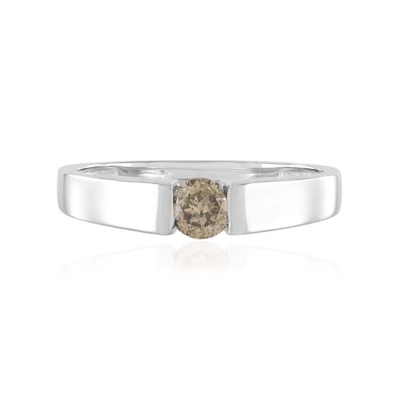 I1 Schokoladen-Brillant-Goldring (SUHANA)