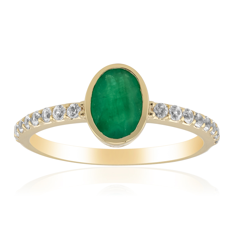 Sambia-Smaragd-Goldring