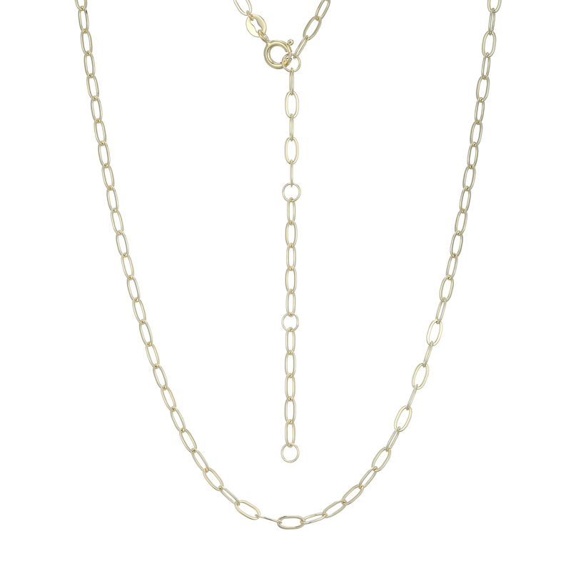 Silber-Ankerkette - 3,03 g - 40.5-48 cm - vergoldet