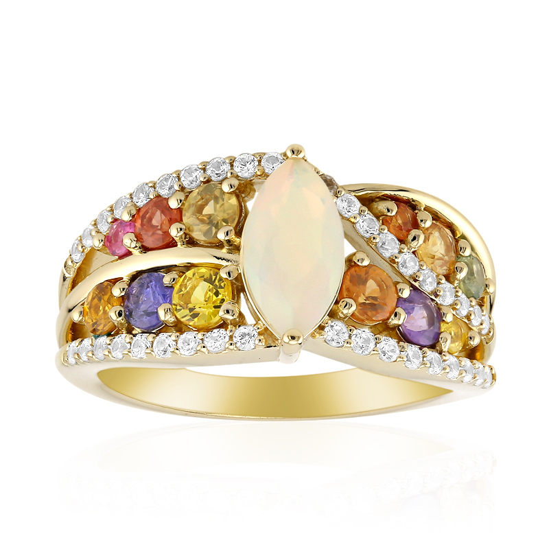 Welo-Opal-Goldring (Adela Gold)