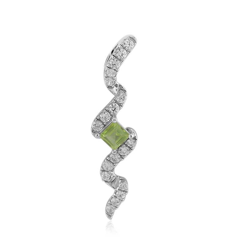 Peridot-Silberanhänger
