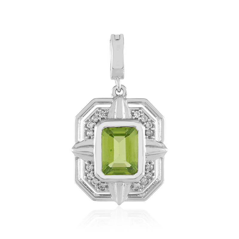 Peridot-Silberanhänger