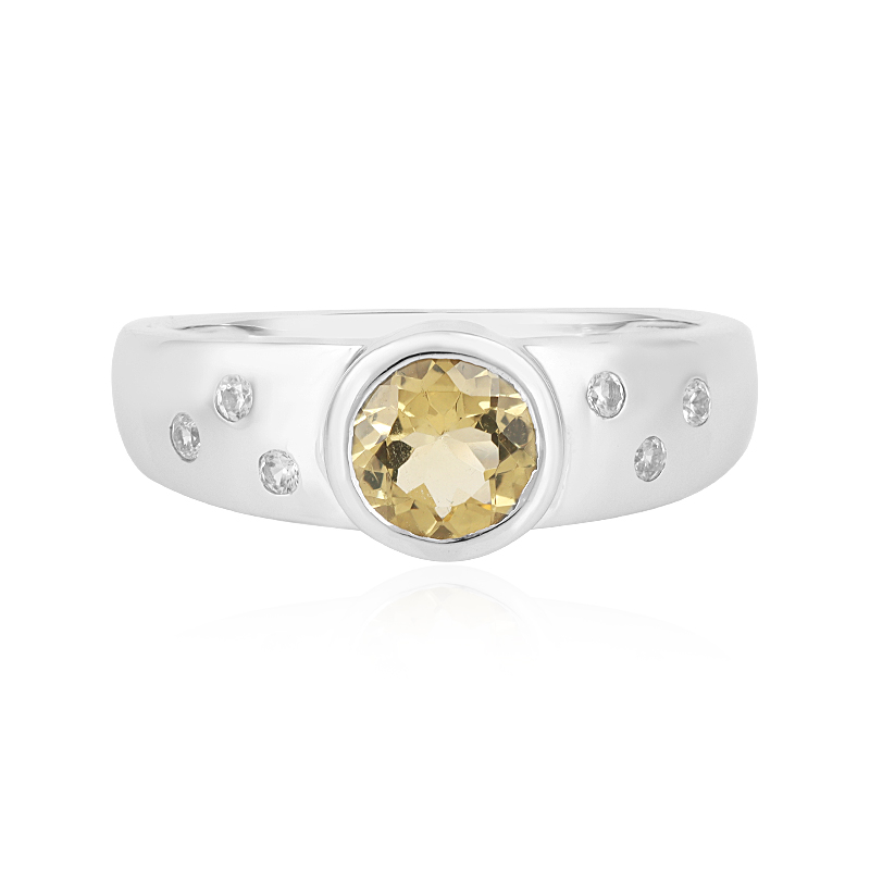 Gelber Beryll-Goldring