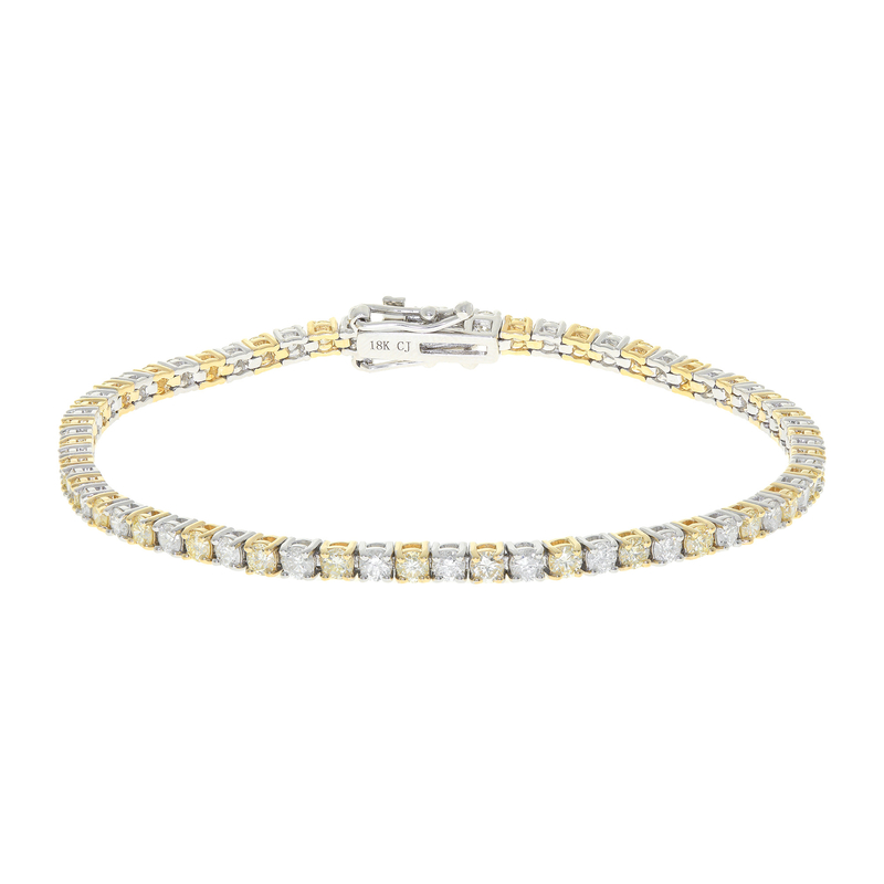 Gelber SI2 Brillant-Goldarmband (CIRARI)