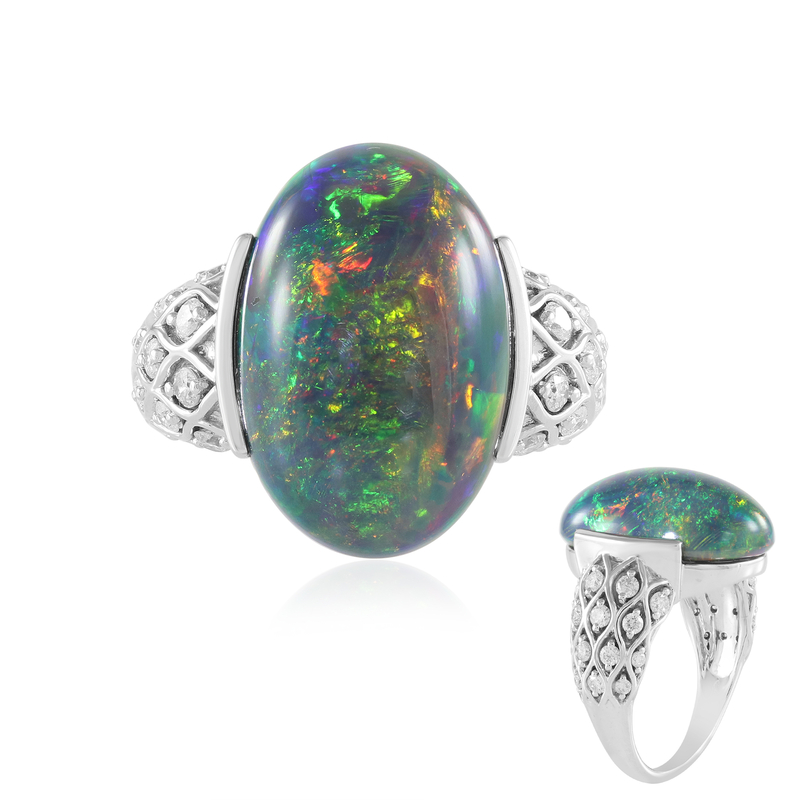 Mezezo-Opal-Goldring (de Melo)