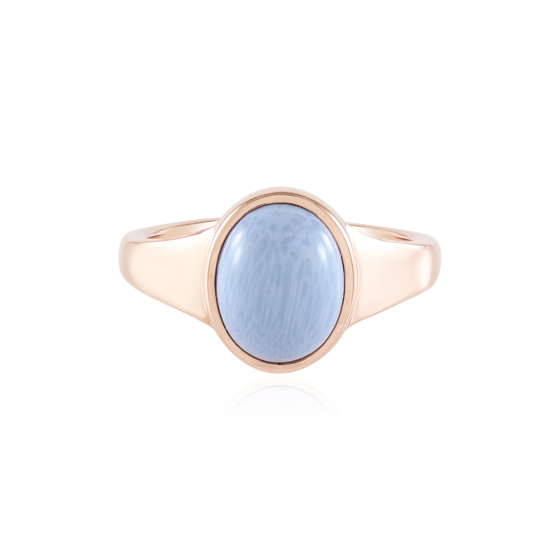 Blauer Opal-Silberring (KM by Juwelo)