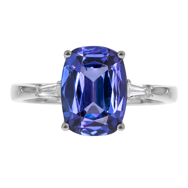 AAA-Tansanit-Goldring (CIRARI)