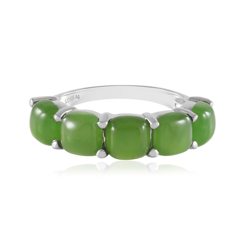 Kanadische Jade-Silberring