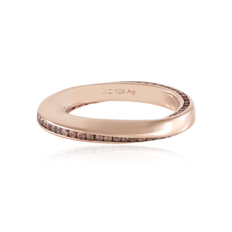 Champagner-Zirkon-Silberring (KM by Juwelo)