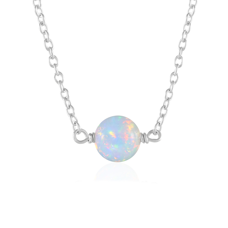 Welo-Opal-Silbercollier (de Melo Essence)