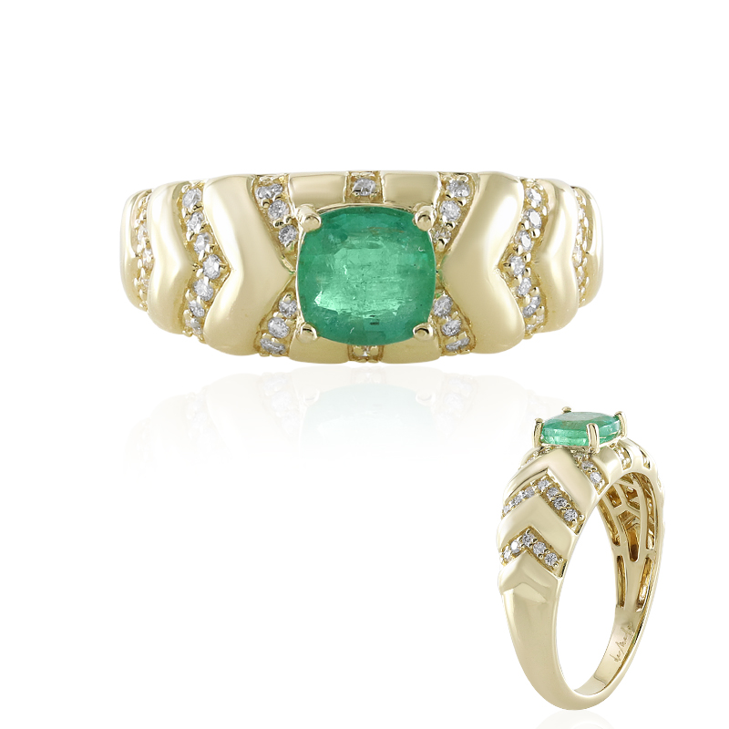 AAA-Sambia-Smaragd-Goldring (de Melo)