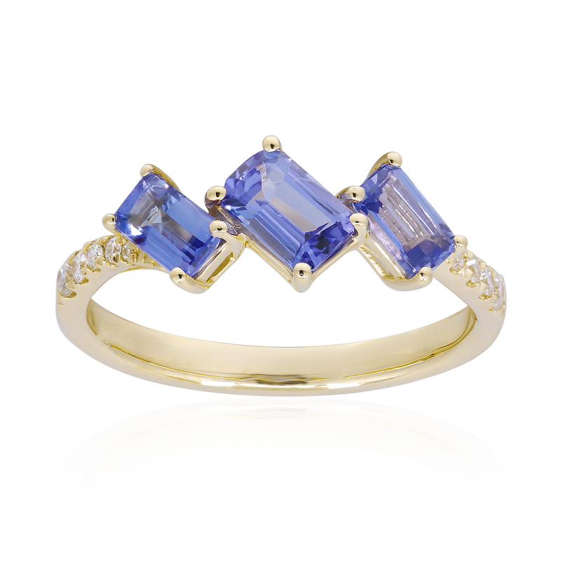 AAA-Tansanit-Goldring (CIRARI)