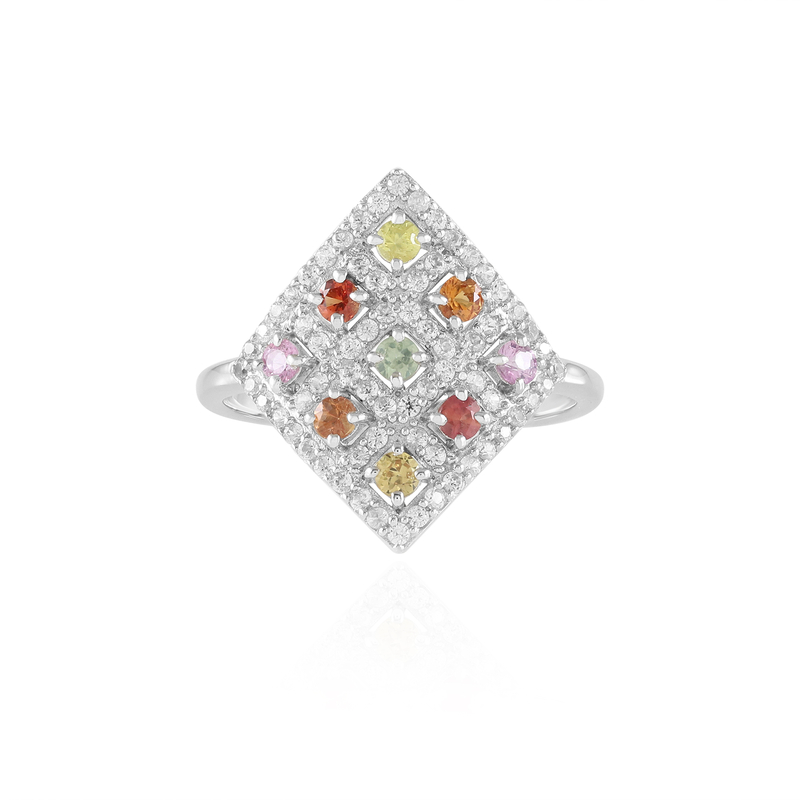 Saphir-Silberring