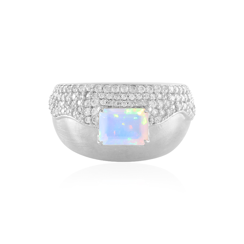 Welo-Opal-Silberring (de Melo Essence)