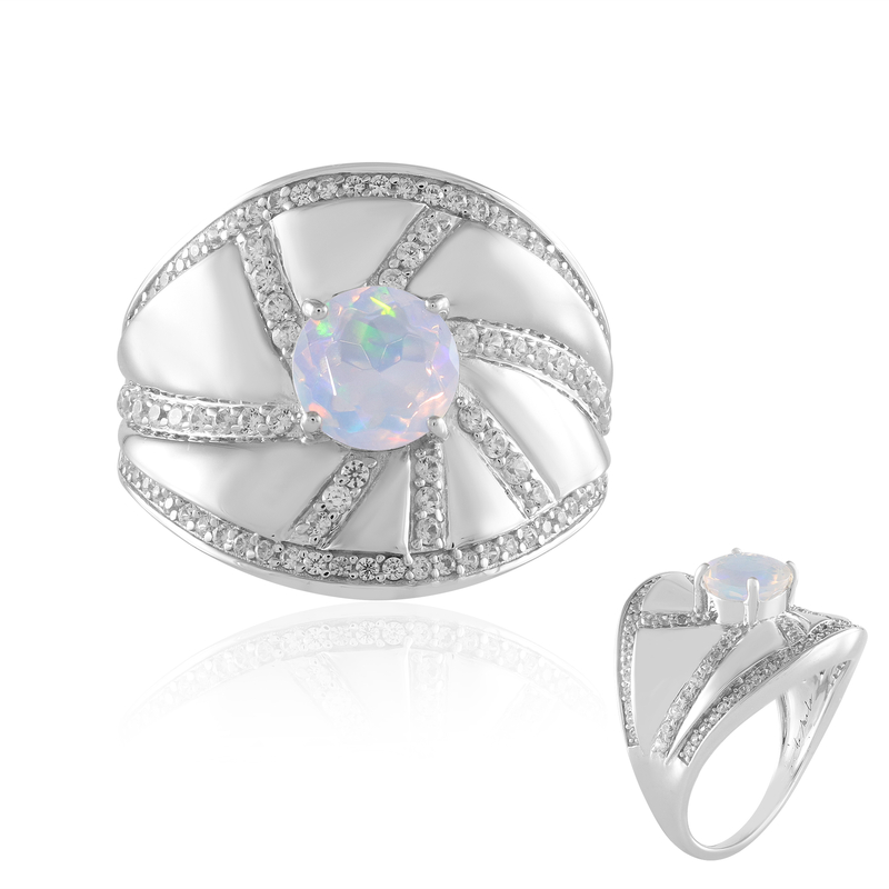 AAA-Welo-Opal-Silberring (de Melo Essence)