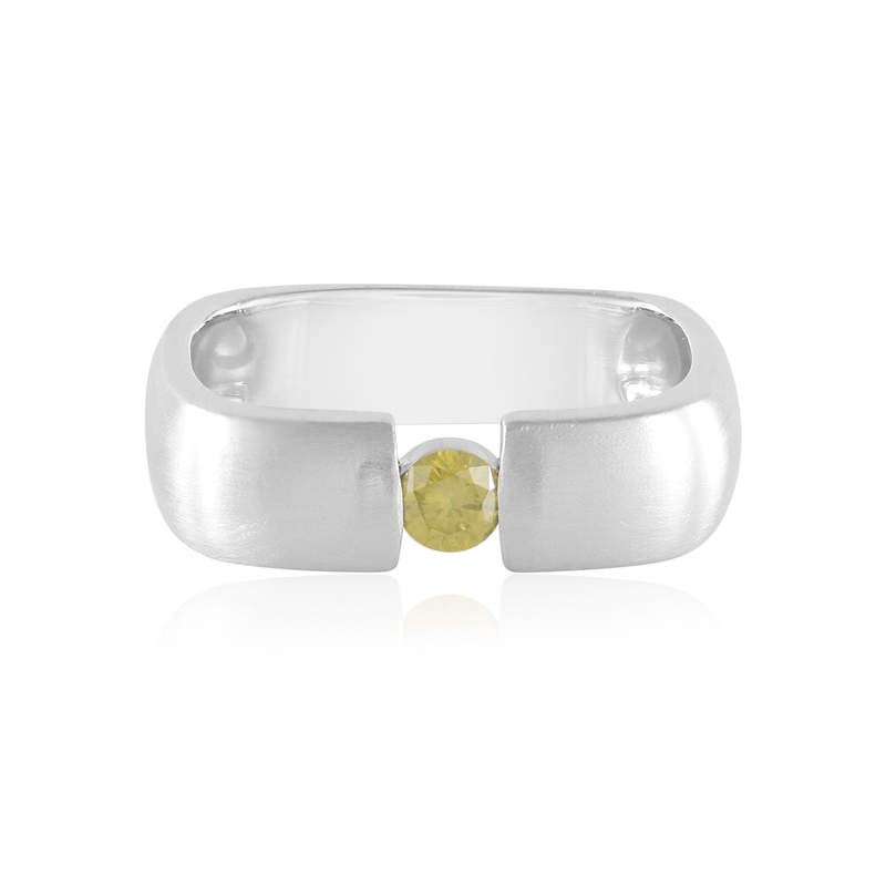 Gelber I2 Brillant-Silberring (de Melo Essence)