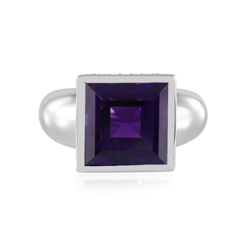 Sambia-Amethyst-Silberring (de Melo Essence)