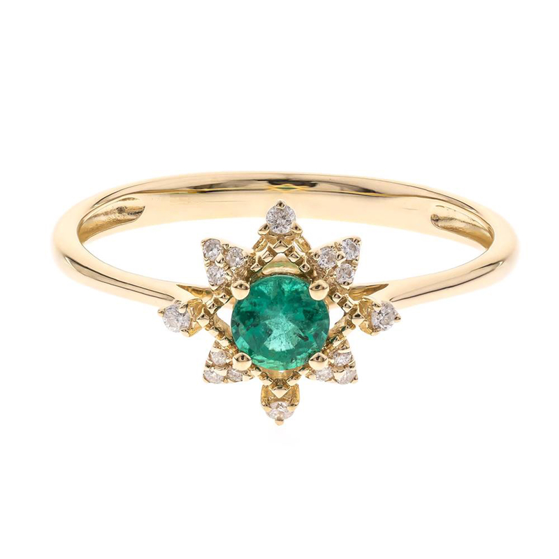 AAA-Sambia-Smaragd-Goldring