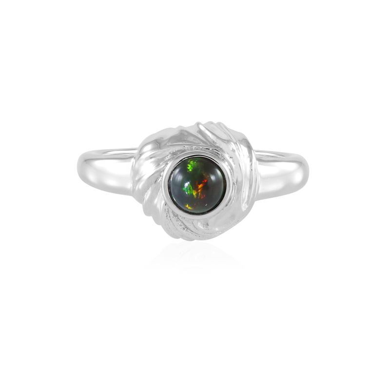 Mezezo-Opal-Silberring (SAELOCANA)