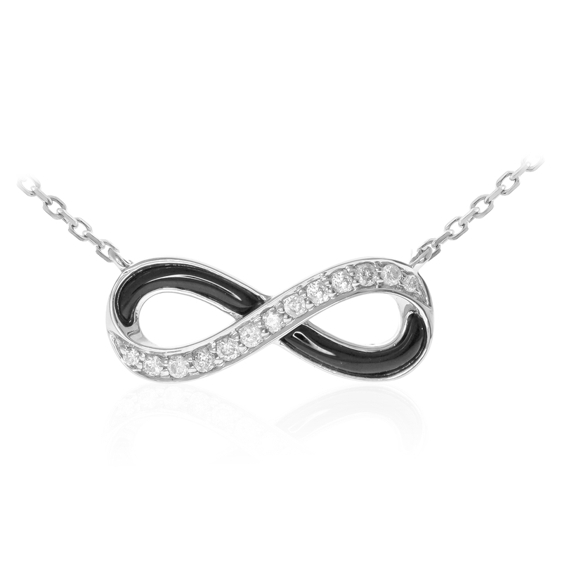 Schwarzer Onyx-Goldcollier (CIRARI)