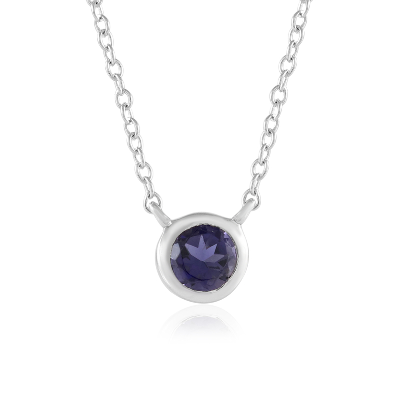 Iolith-Silbercollier