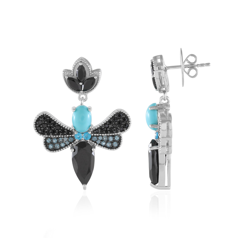 Edelstein-Silberohrringe (Dallas Prince Designs)