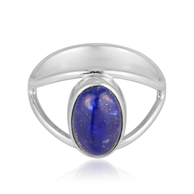 Lapislazuli-Silberring (Bali Barong)