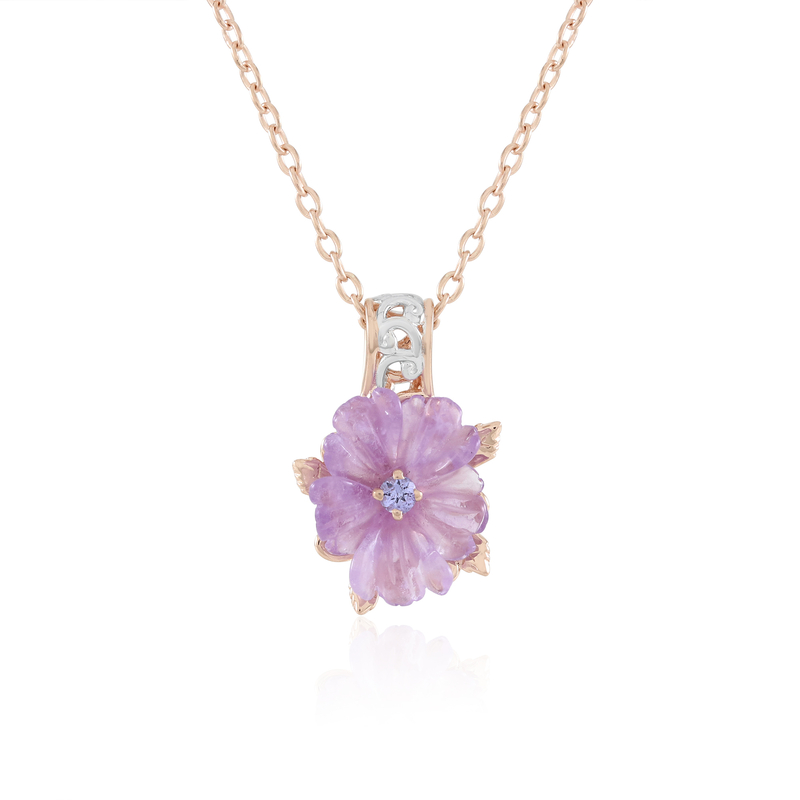 Amethyst-Silberhalskette (Gems en Vogue) Unkategorisiert online kaufen