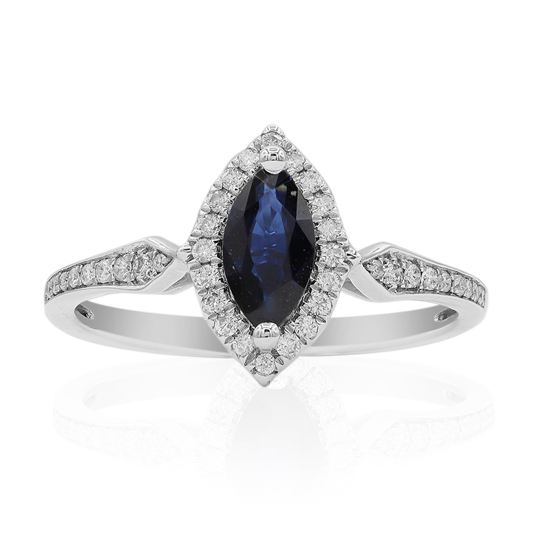Blauer Ceylon-Saphir-Goldring Unkategorisiert online kaufen