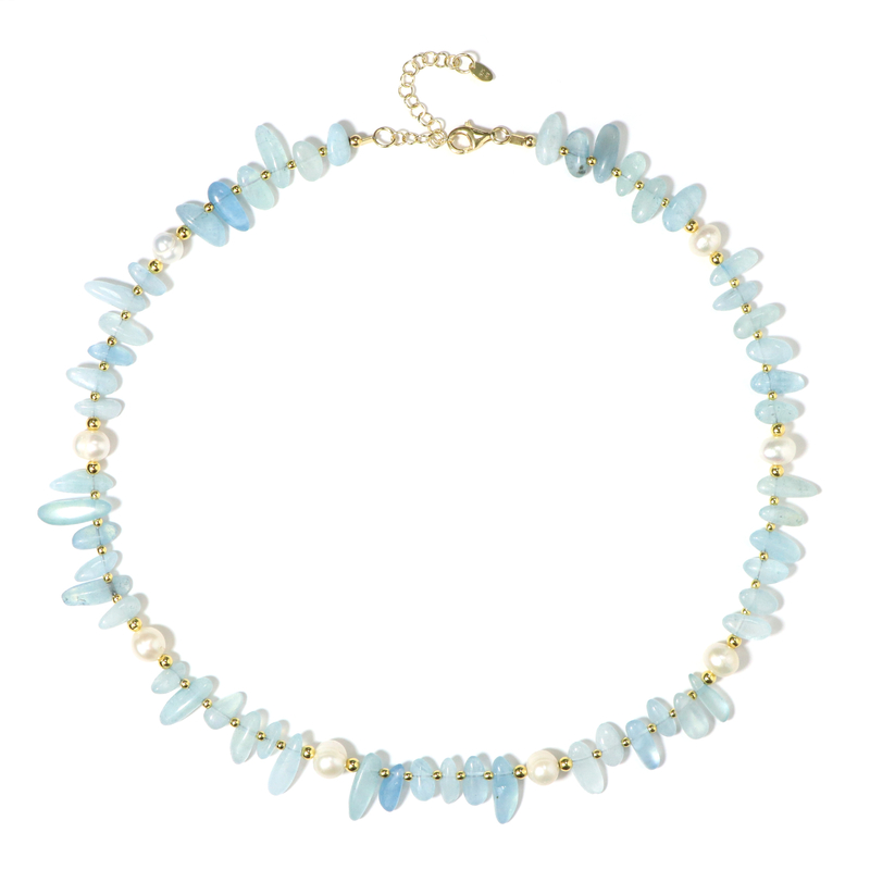 Brasilianischer Aquamarin-Silberhalskette (Riya) Unkategorisiert online kaufen Brasilianischer Aquamarin-Silberhalskette (Riya) Unkategorisiert online kaufen