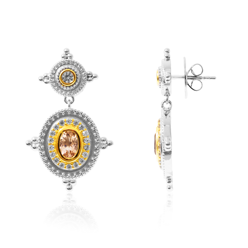 Brasilianischer Morganit-Silberohrringe (Dallas Prince Designs) Unkategorisiert online kaufen