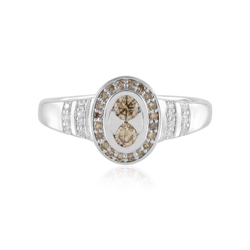 I2 Champagner-Diamant-Silberring (de Melo) Unkategorisiert online kaufen