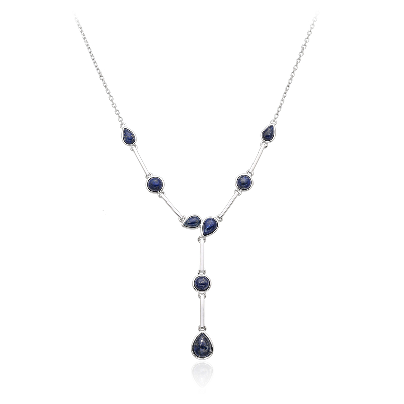 Lapislazuli-Silbercollier Unkategorisiert online kaufen