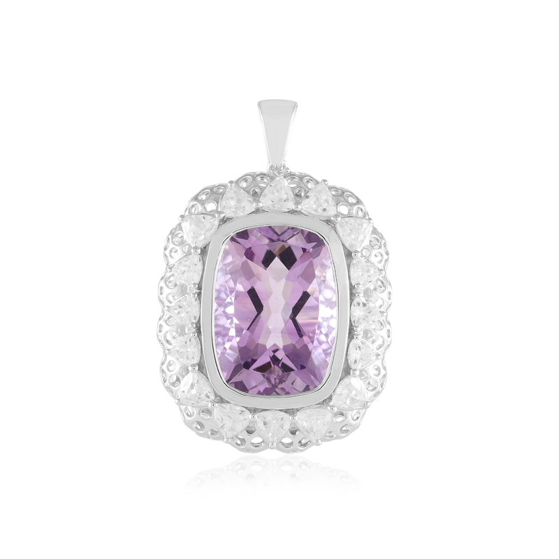 Lavendel-Amethyst-Silberanhänger (Ornaments by de Melo) Unkategorisiert Produktbild