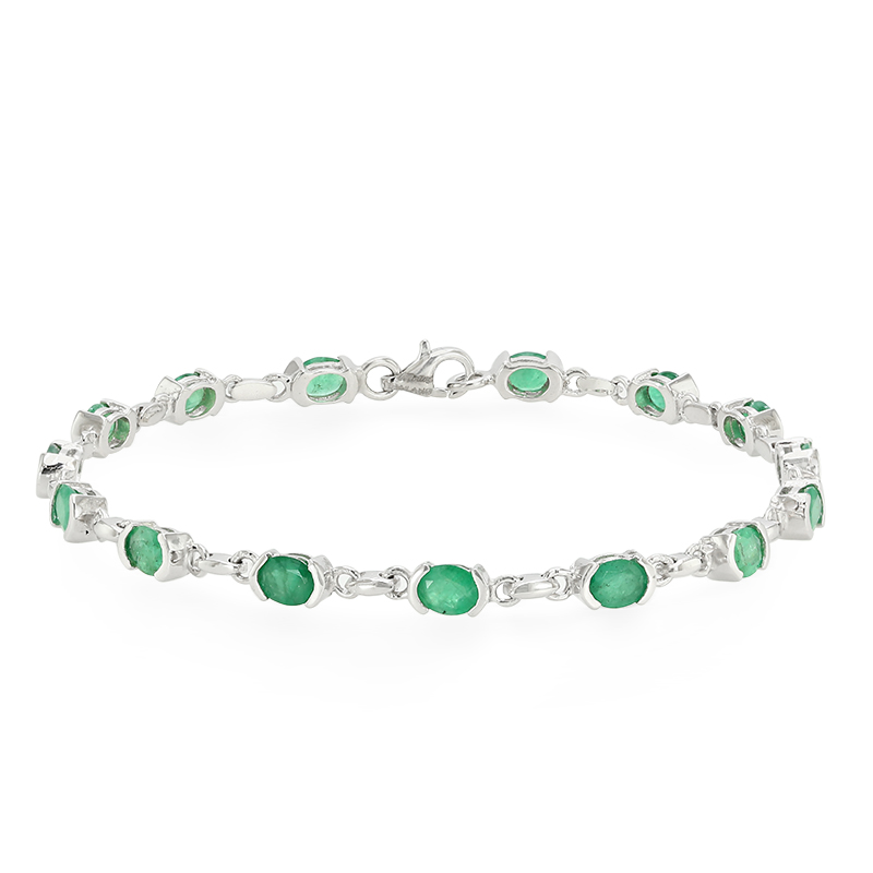 Sambia-Smaragd-Silberarmband Unkategorisiert online kaufen