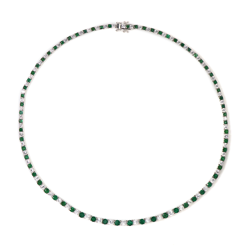 Sambia-Smaragd-Silbercollier (Gems en Vogue) Unkategorisiert online kaufen