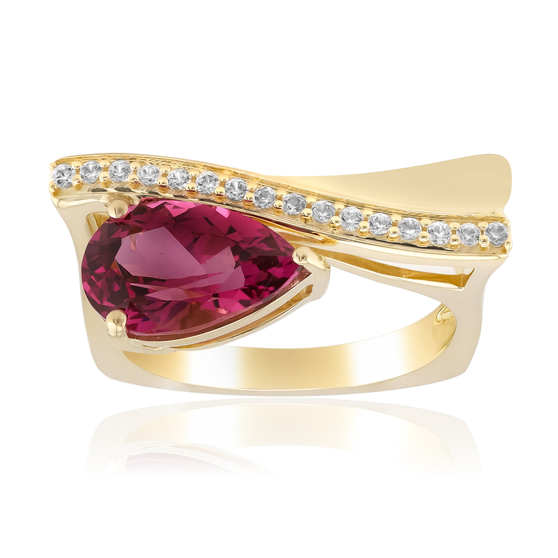 Tanga-Granat-Goldring (de Melo Gold) Unkategorisiert online kaufen