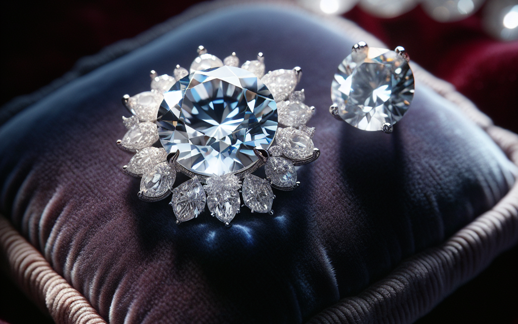 Weiße Saphire und Diamanten: Eine funkelnde Untersuchung