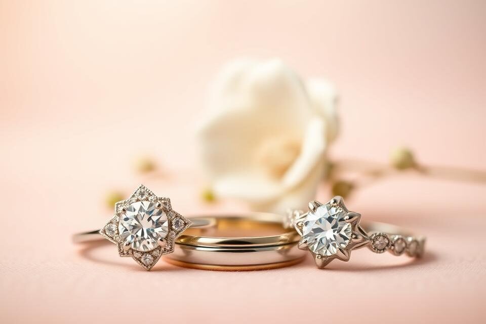 Arten von Hochzeitsringen mit Edelsteinen