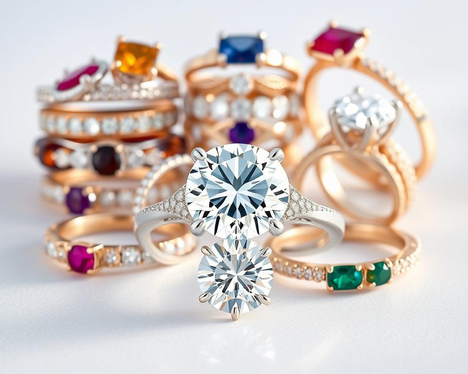 Designvarianten für Hochzeitsringe