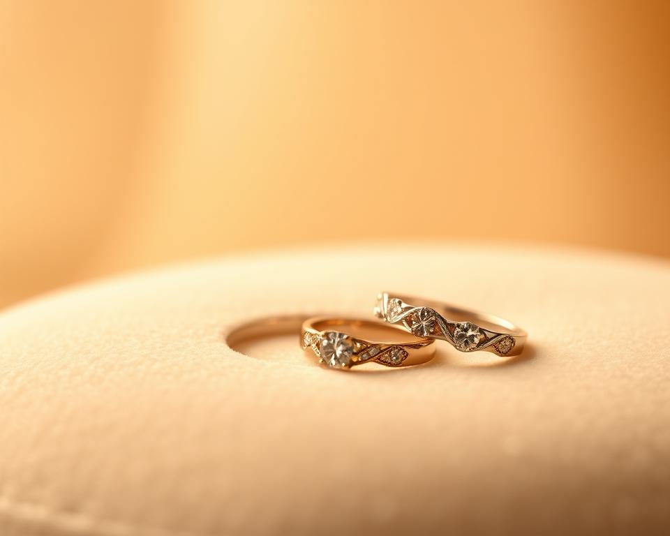 Pflege von Hochzeitsringen mit Edelsteinen